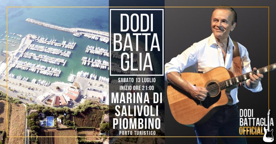 Dodi Battaglia a Marina di Salivoli a Piombino