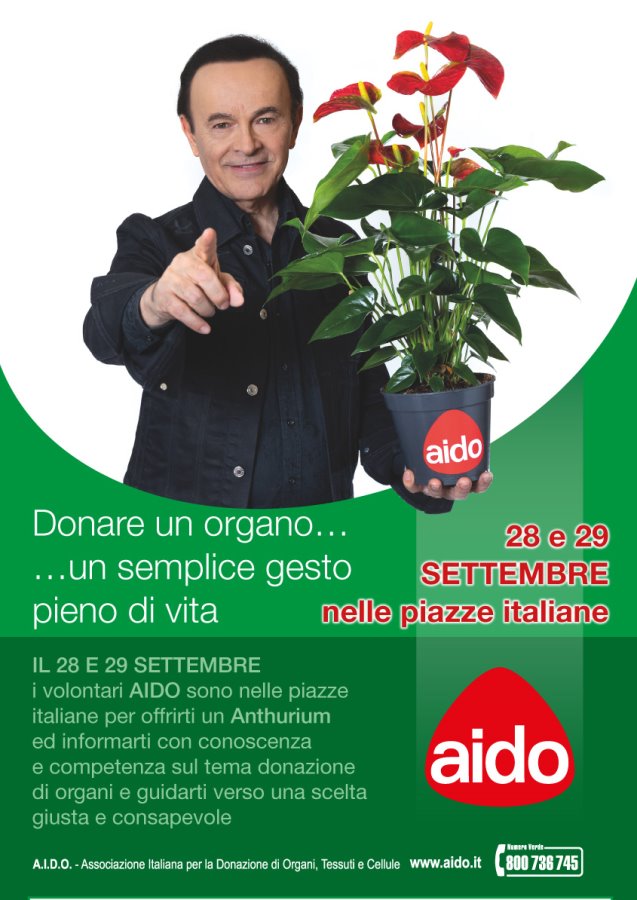 Dodi Battaglia a sostegno di AIDO