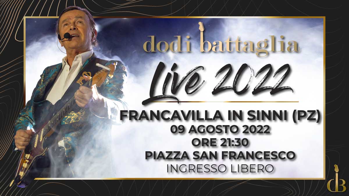 Dodi Battaglia in Concerto a Francavilla in Sinni