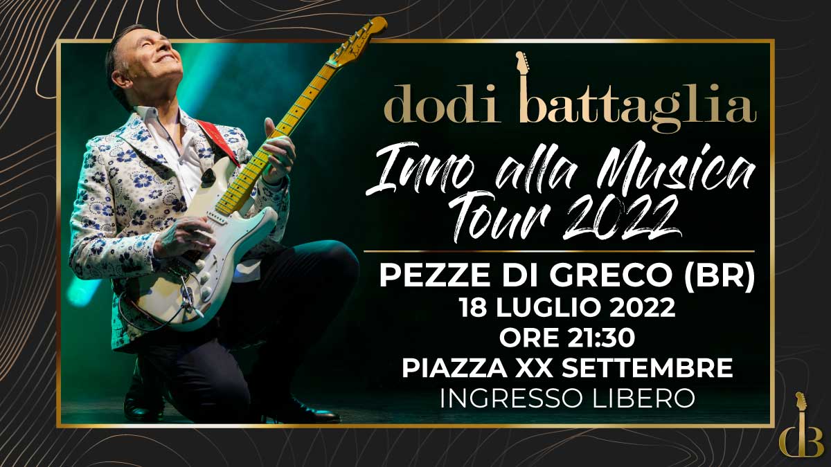 Dodi Battaglia in concerto a Pezze di Greco BR