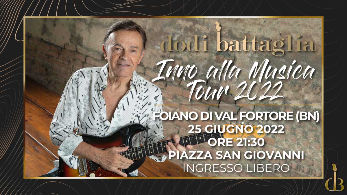Dodi Battaglia in concerto a Foiano di Val Fortore BN