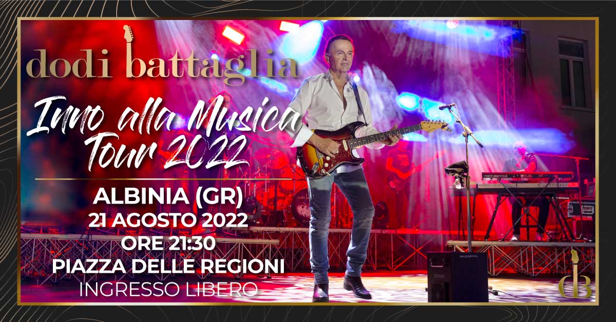 Dodi Battaglia in concerto ad Albinia GR