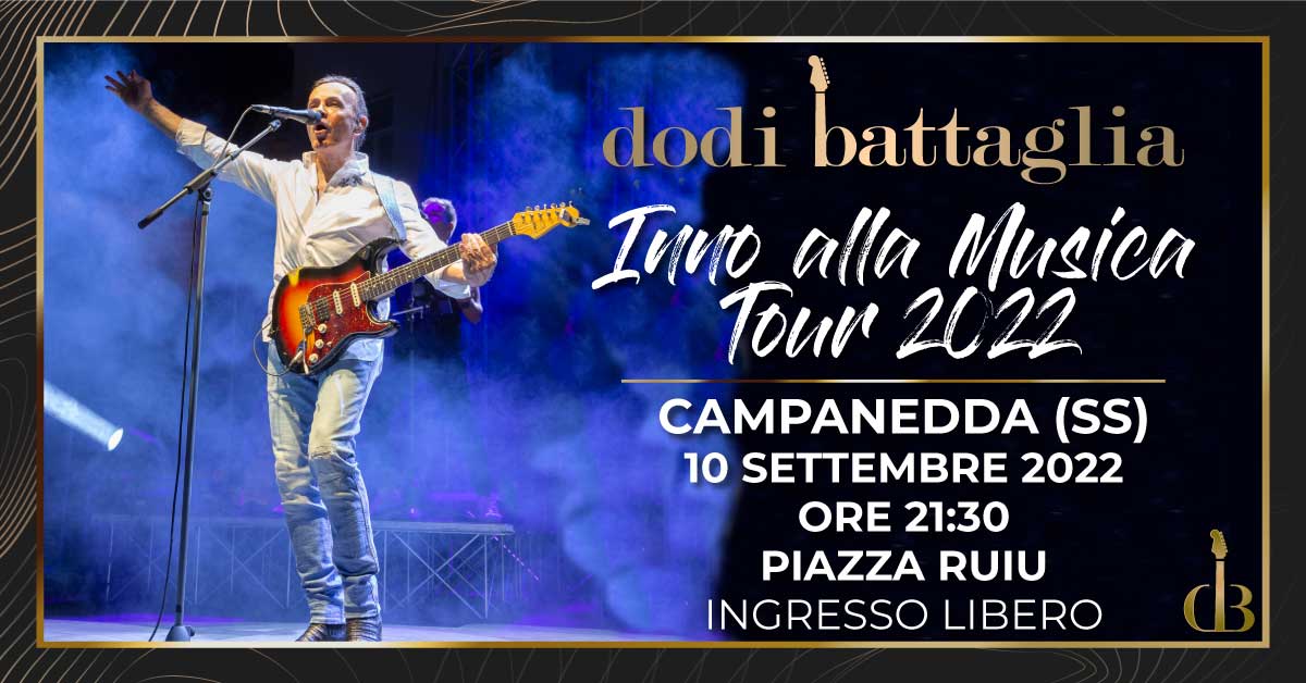 Dodi Battaglia in concerto a Campanedda SS