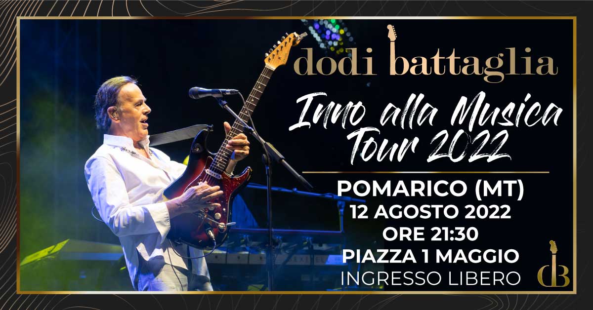 Dodi Battaglia in concerto a Pomarico MT