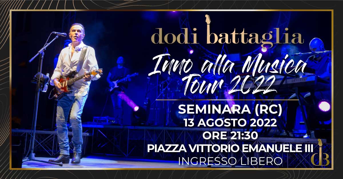 Dodi Battaglia in concerto a Seminara RC