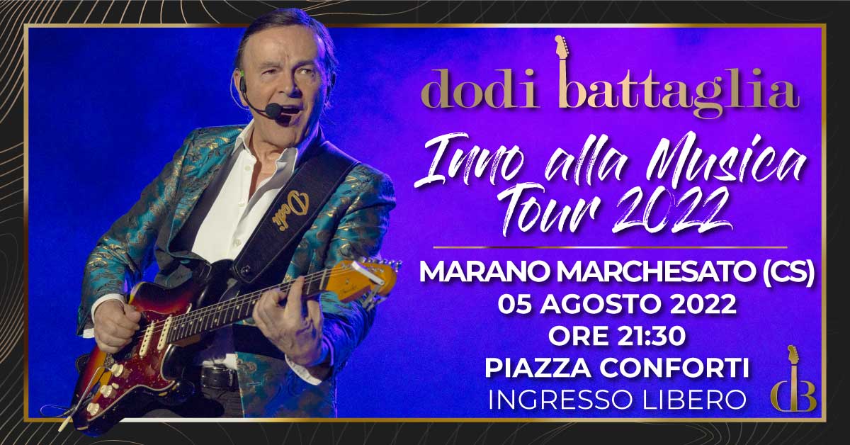 Dodi Battaglia in Concerto - Marano Marchesato CS