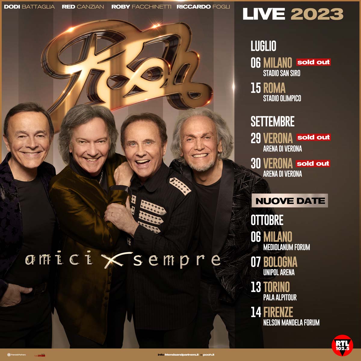 Concerti Pooh - Amici x Sempre