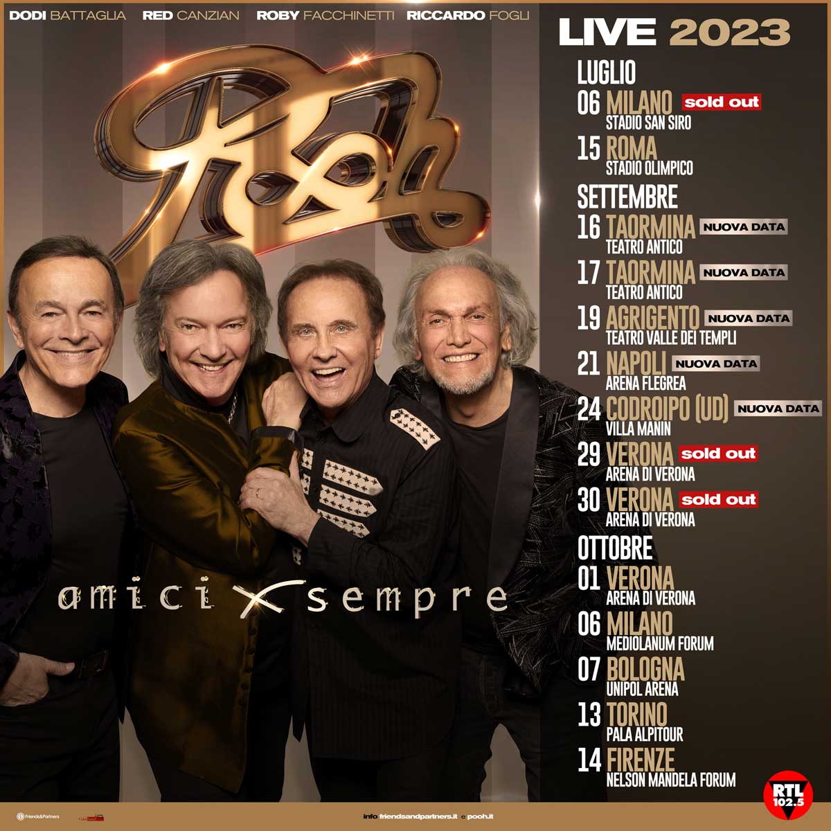 Concerti Pooh - Amici x Sempre